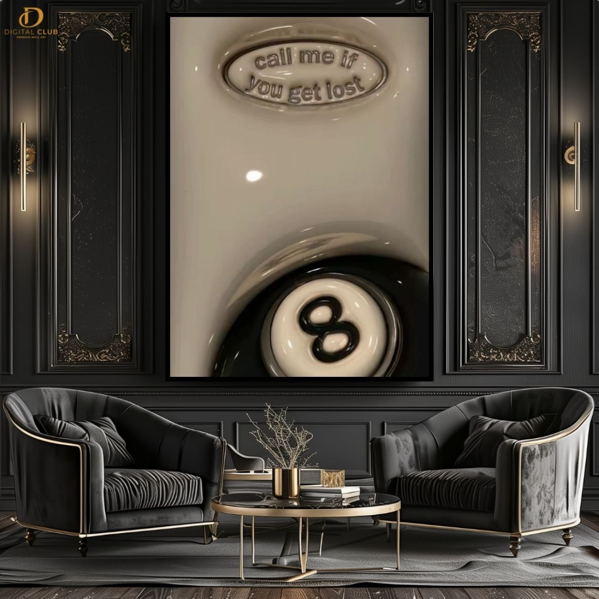 Call Me If You Get Lost- Snooker -Premium Wall Art