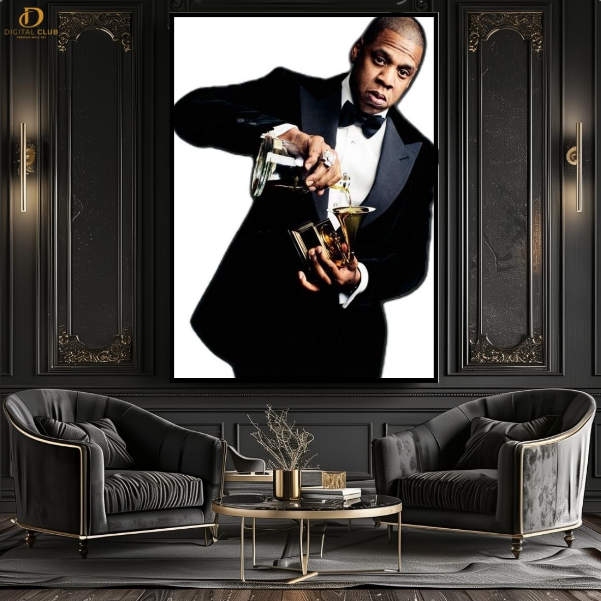 Jay z Grammy - Music Artist - Premium Wall Art
