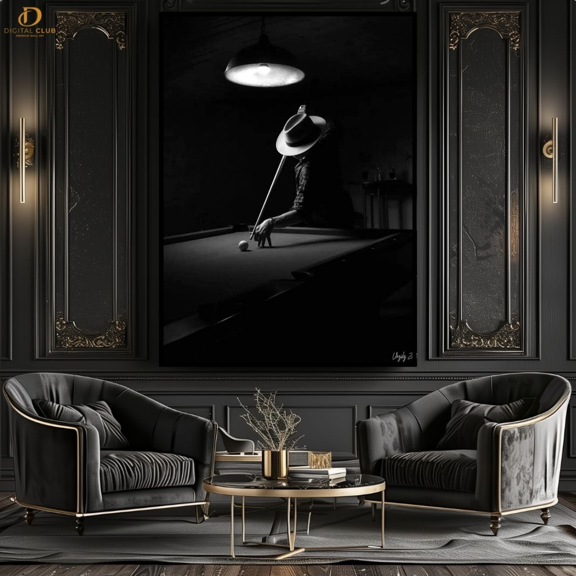 Snooker Aesthetic - Artwork -Premium Wall Art