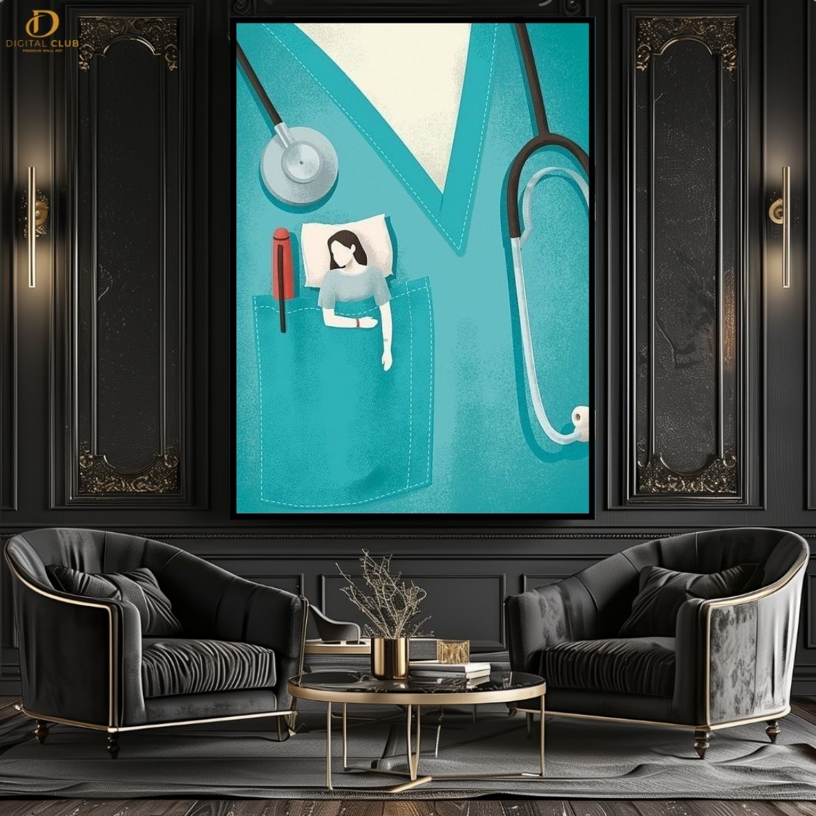 Doctor Artwork 9 -Office- Premium Wall Art