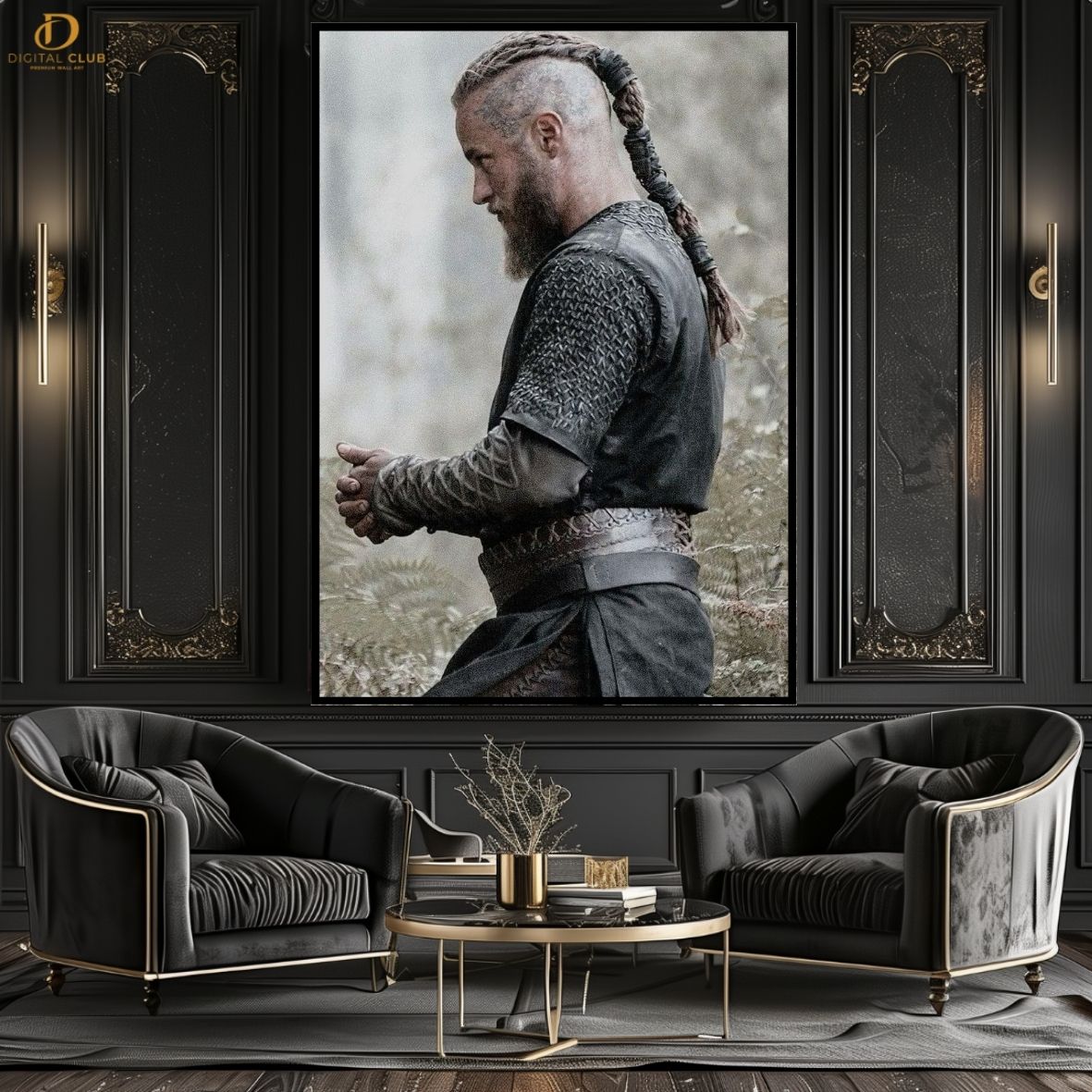 Ragnar Vikings- Movie - Premium Wall Art