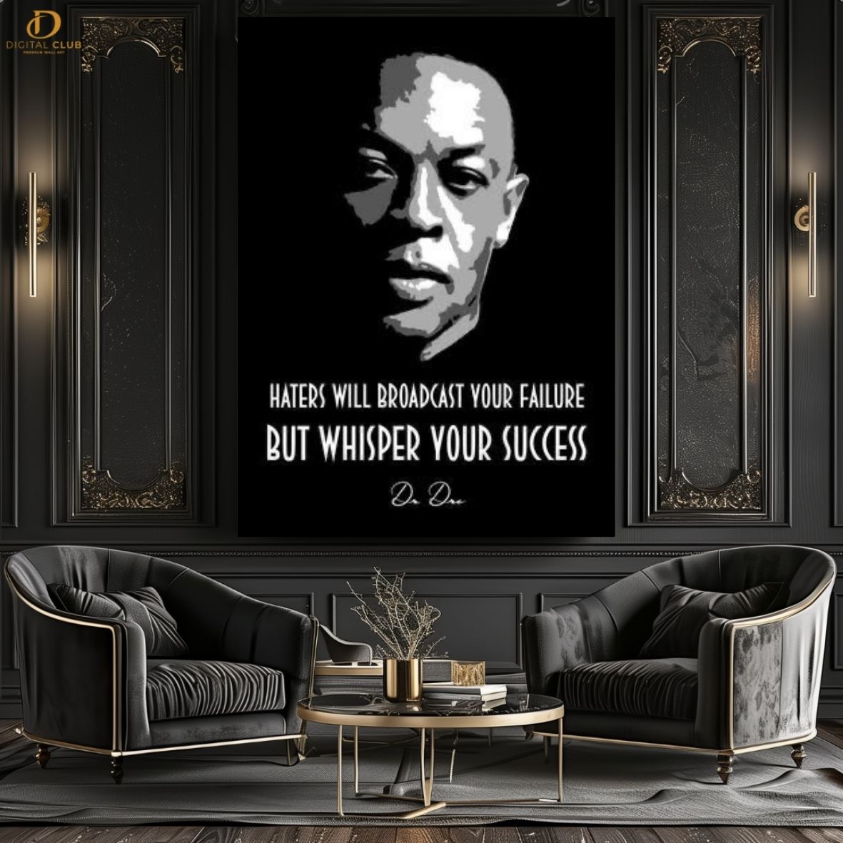 Dr. Dre "Quote" - Music Artist - Premium Wall Art