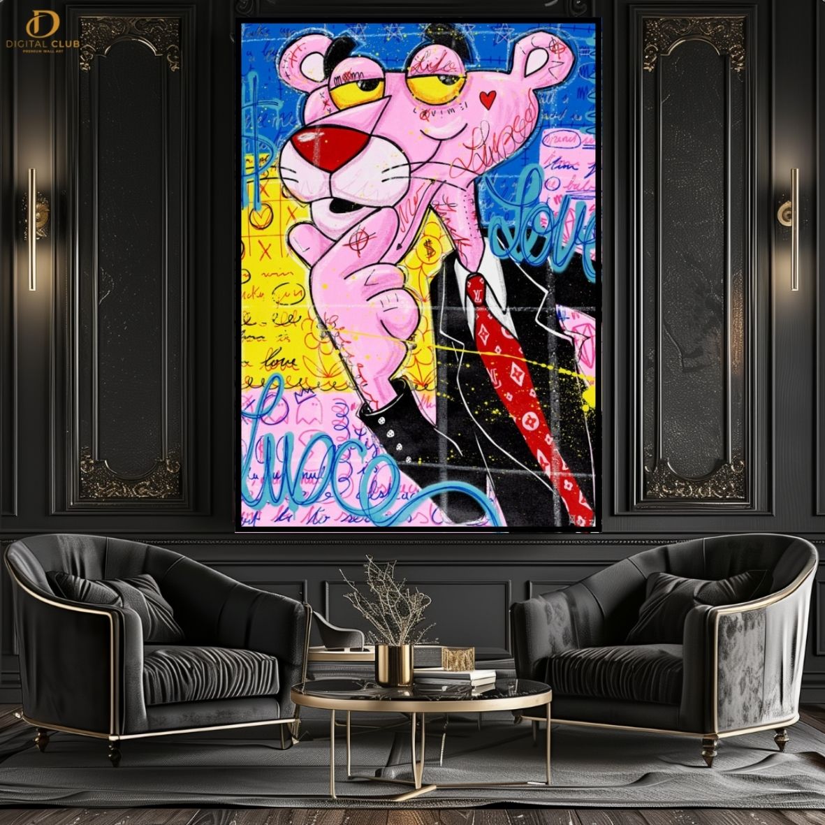 Pink Panther 3 - Pop Art- Premium Wall Art