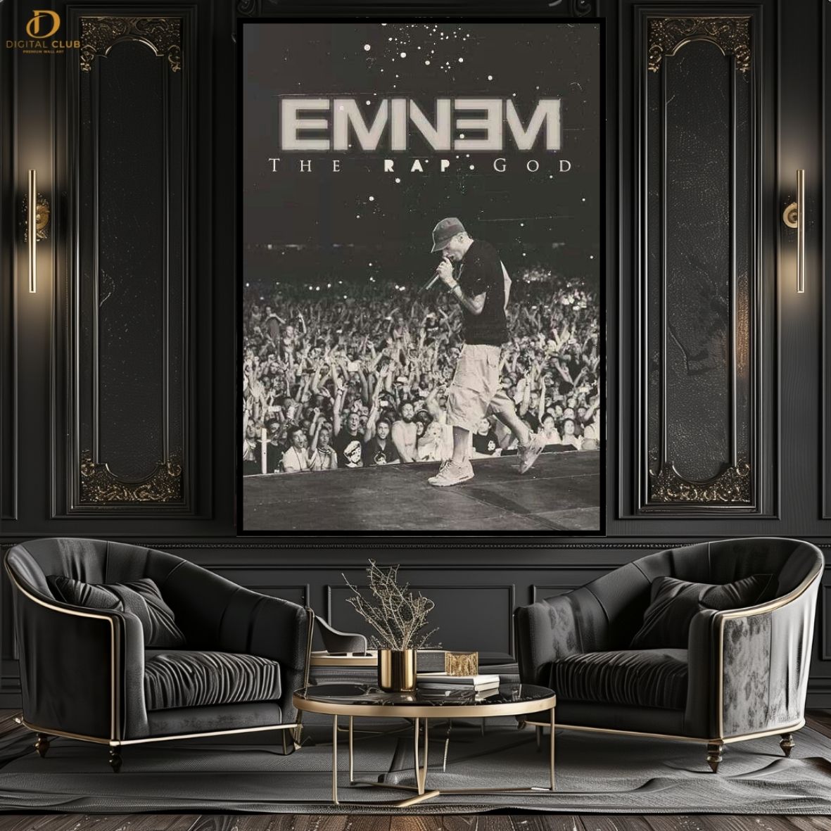 Eminem Vintage - Music Artist - Premium Wall Art