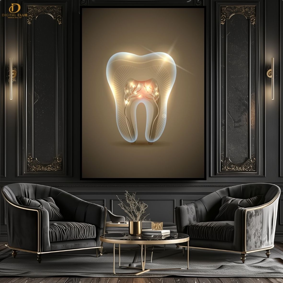 Doctor Dental Teeth -Office- Premium Wall Art