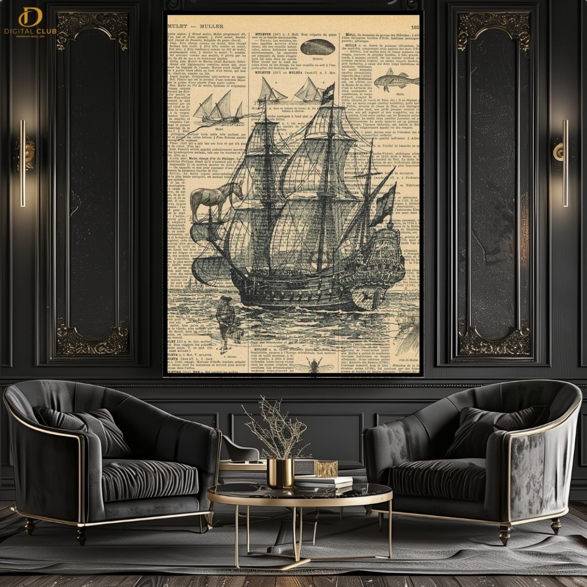 SailBoat - Premium Wall Art - Art Digital Club