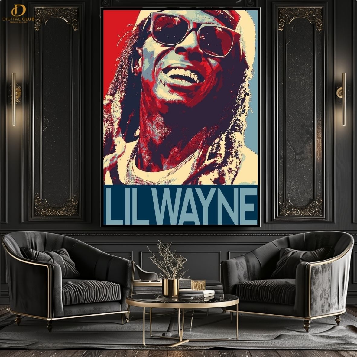 Lil Wayne - Music Artist - Premium Wall Art
