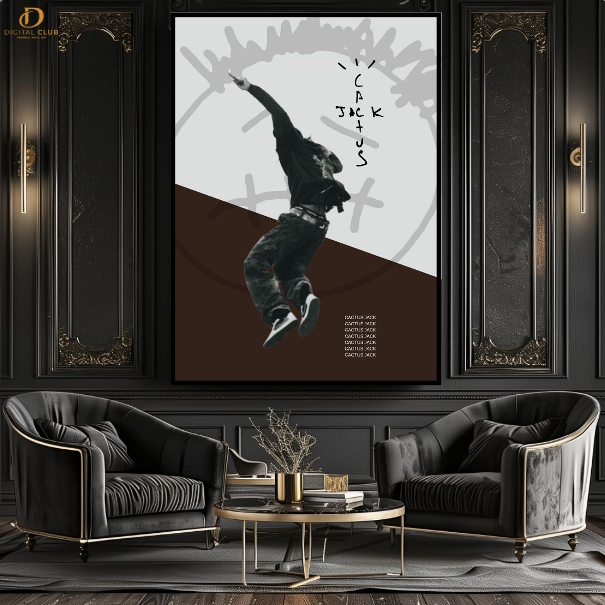 Travis Scott 15 -Music Artist- Premium Wall Art