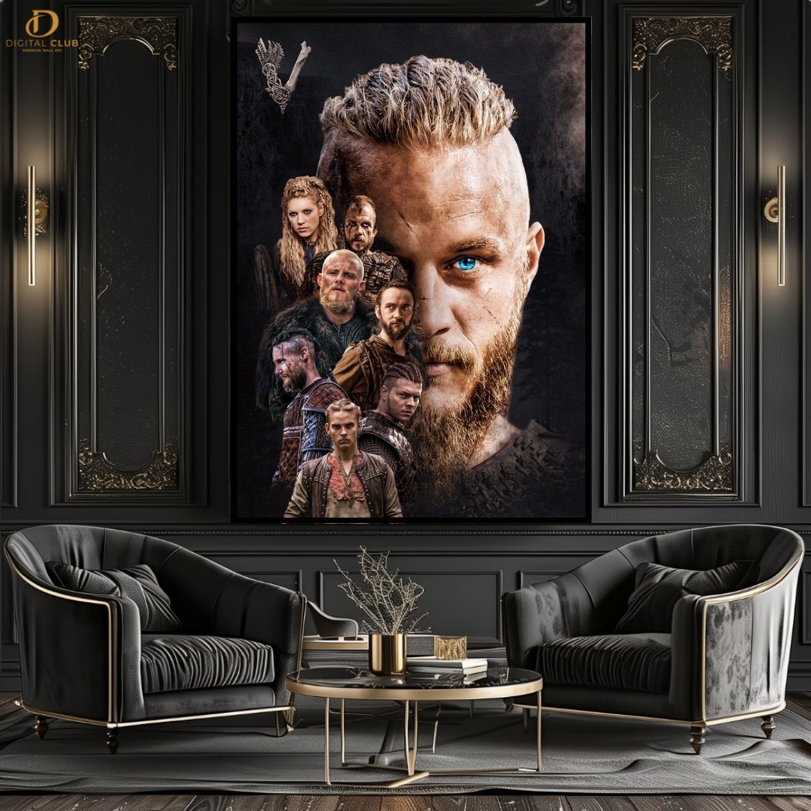 Vikings Poster 5 - Movie- Premium Wall Art