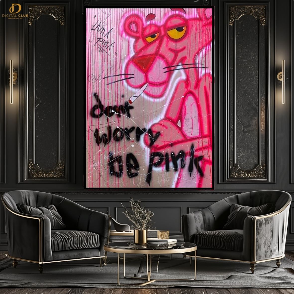 Pink Panther 2 - Pop Art- Premium Wall Art