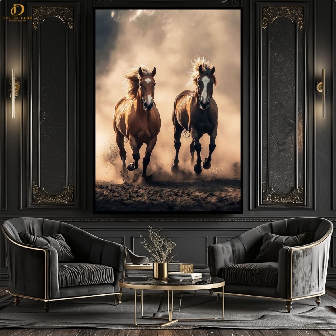 Horse Artwork 10- Animal-Premium Wall Art