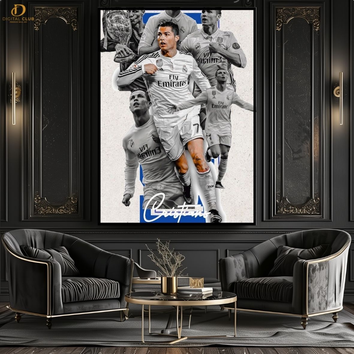 Ronaldo Artwork 6- Football -Premium Wall Art