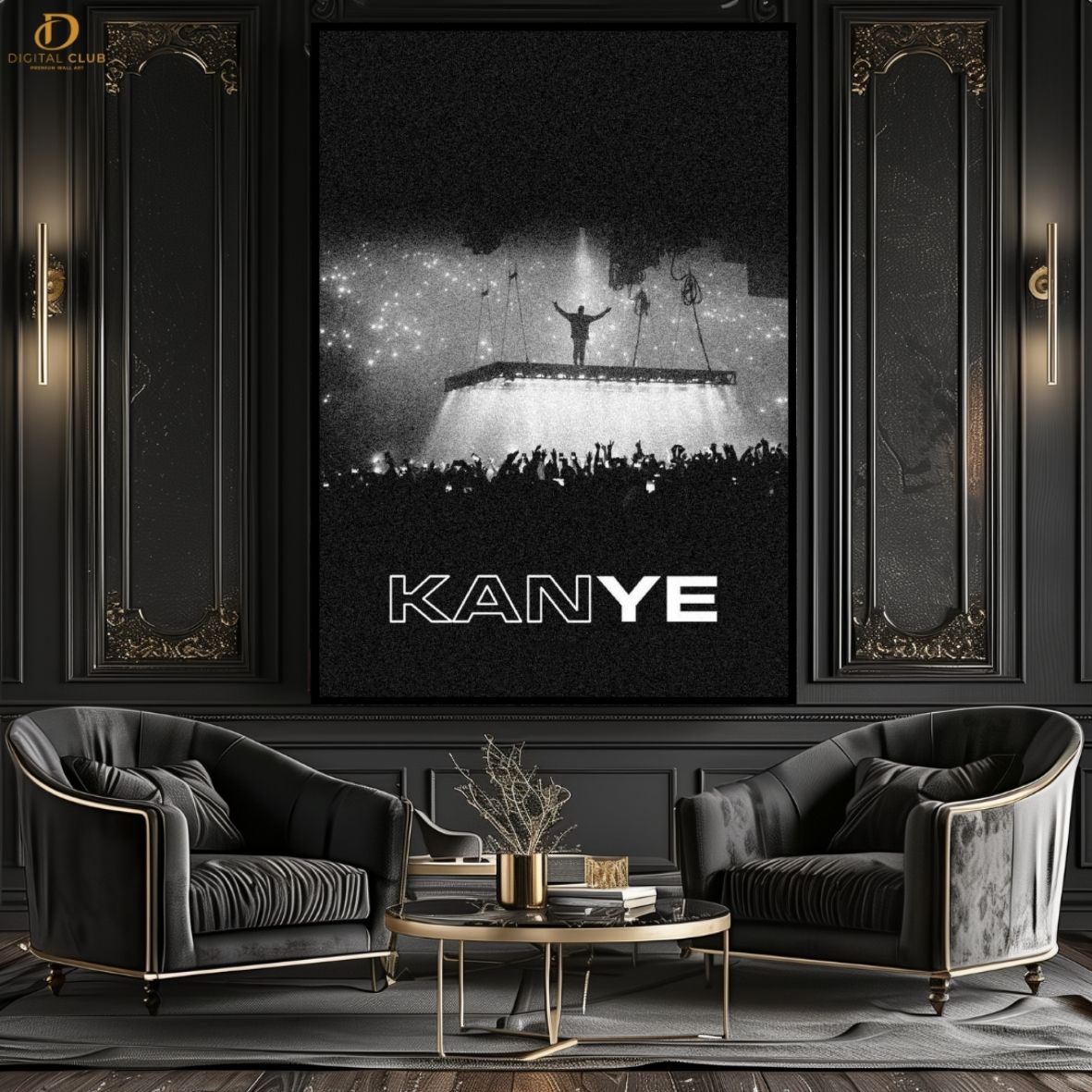 Kanye West 2 - Music Artist - Premium Wall Art