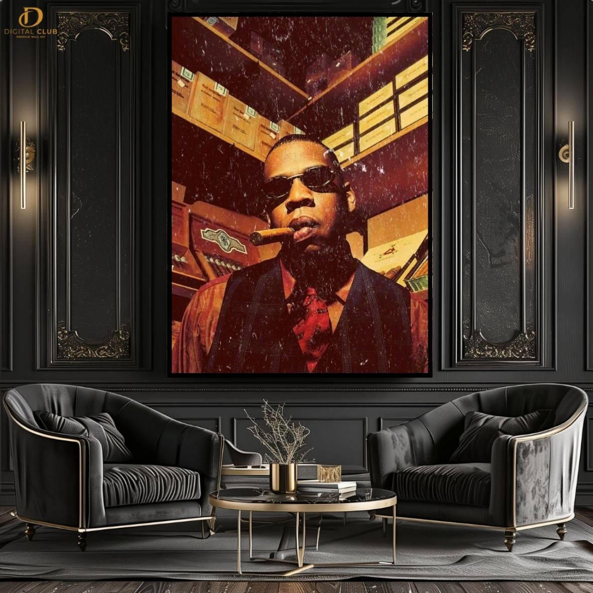 Jay Z Cigga - Music Artist - Premium Wall Art