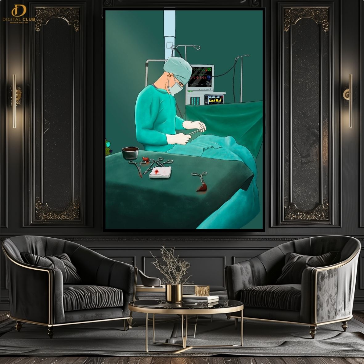 Doctor Artwork 16 -Office- Premium Wall Art