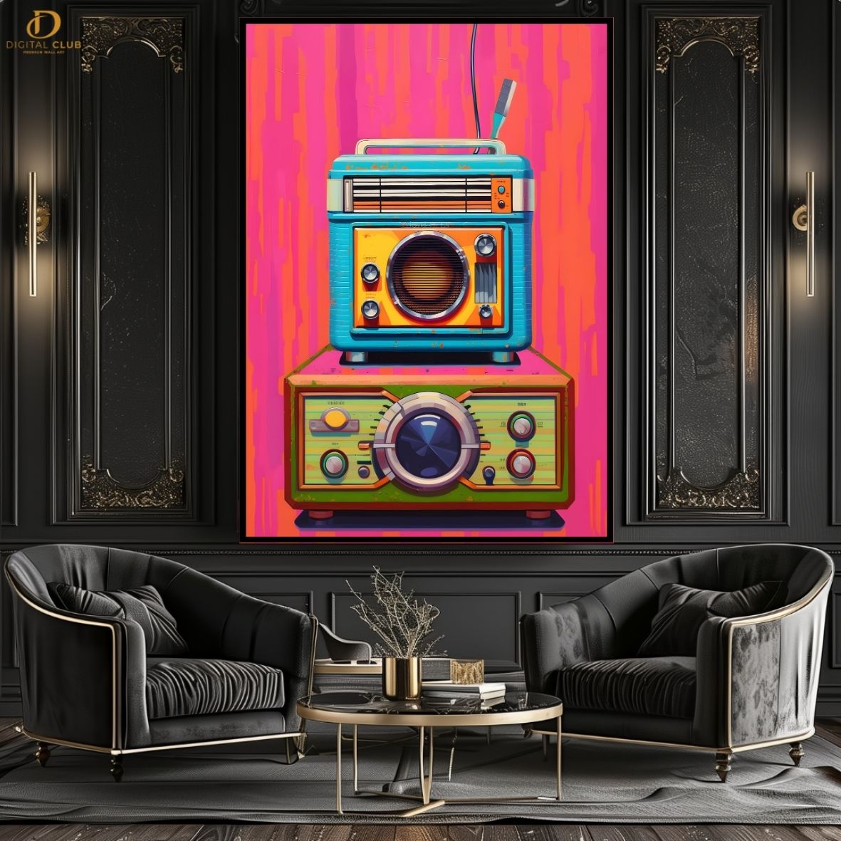 Vintage Radio 2 - Premium Wall Art