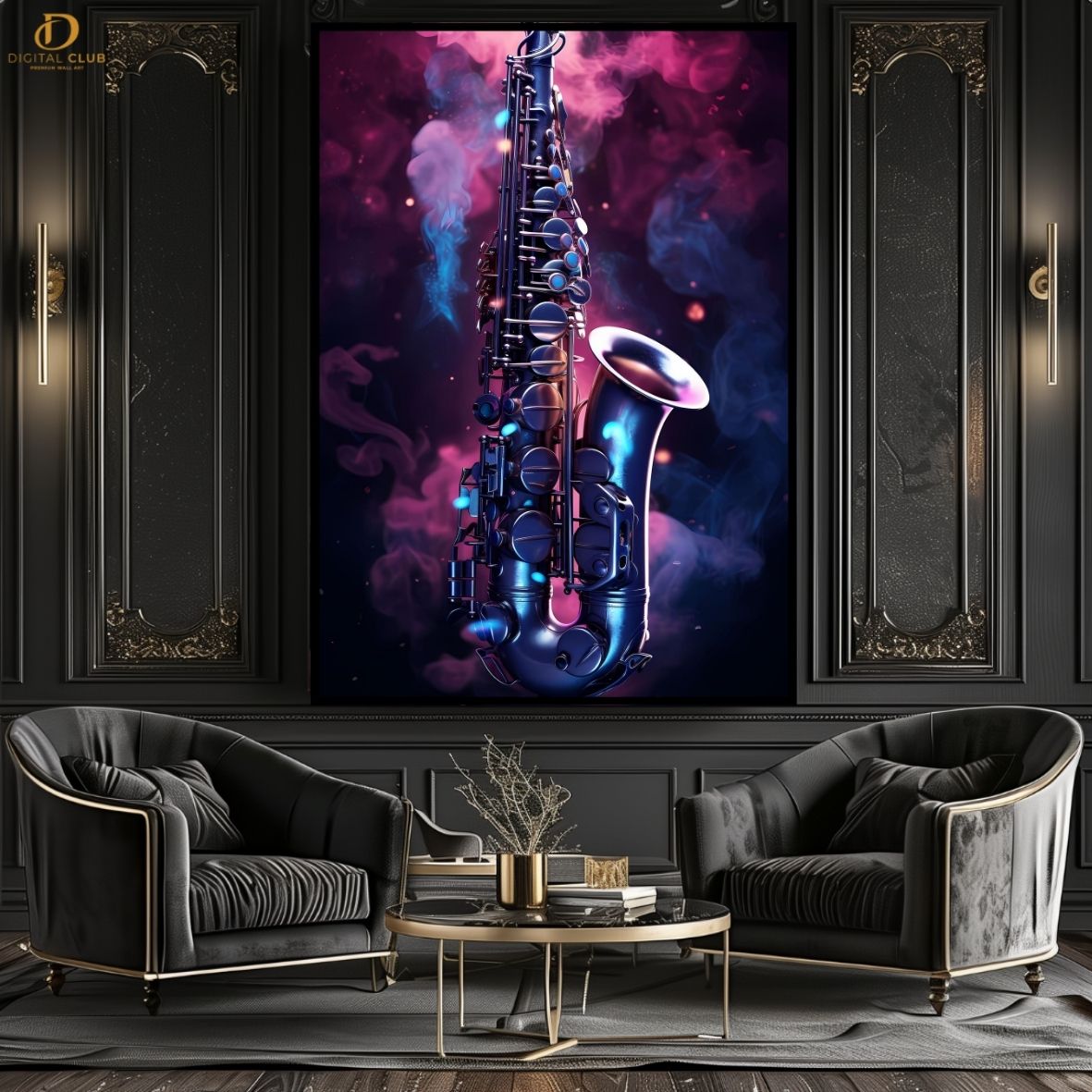 Saxophone - Music- Premium Wall Art
