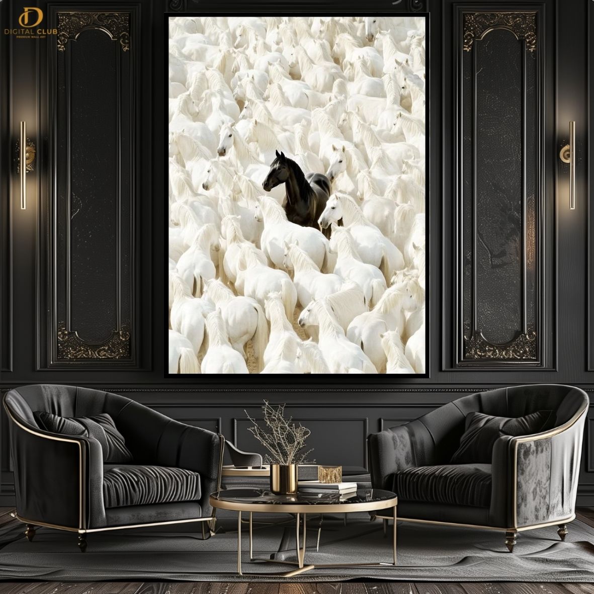 Horse Artwork 22- Animal-Premium Wall Art
