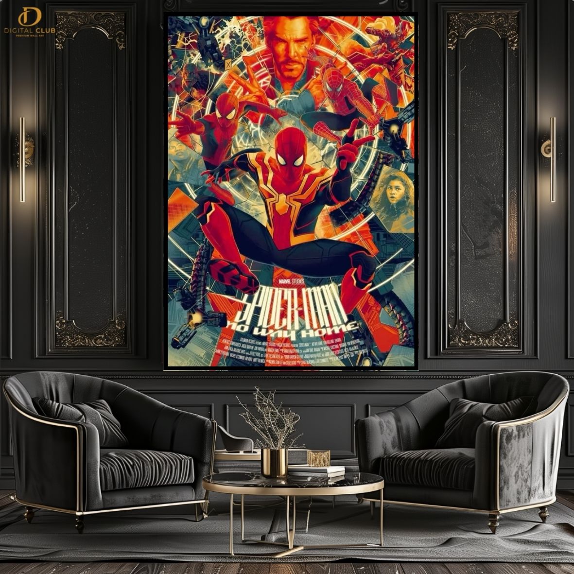 Spiderman (No Way Home) 2 - Movie- Premium Wall Art