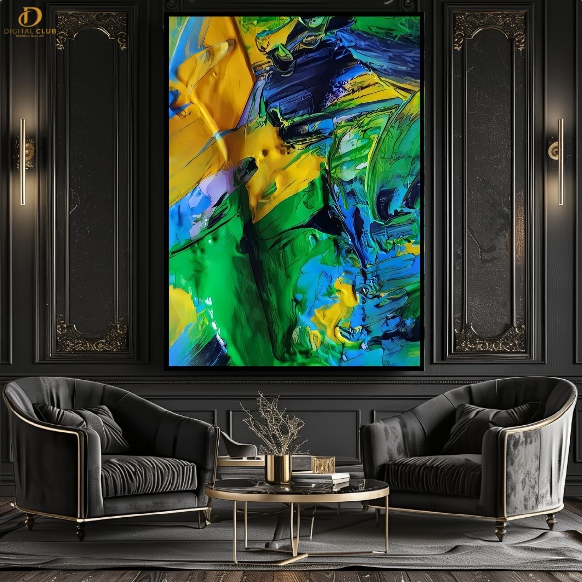 Oil Painting Artwork -Abstract- Premium Wall Art