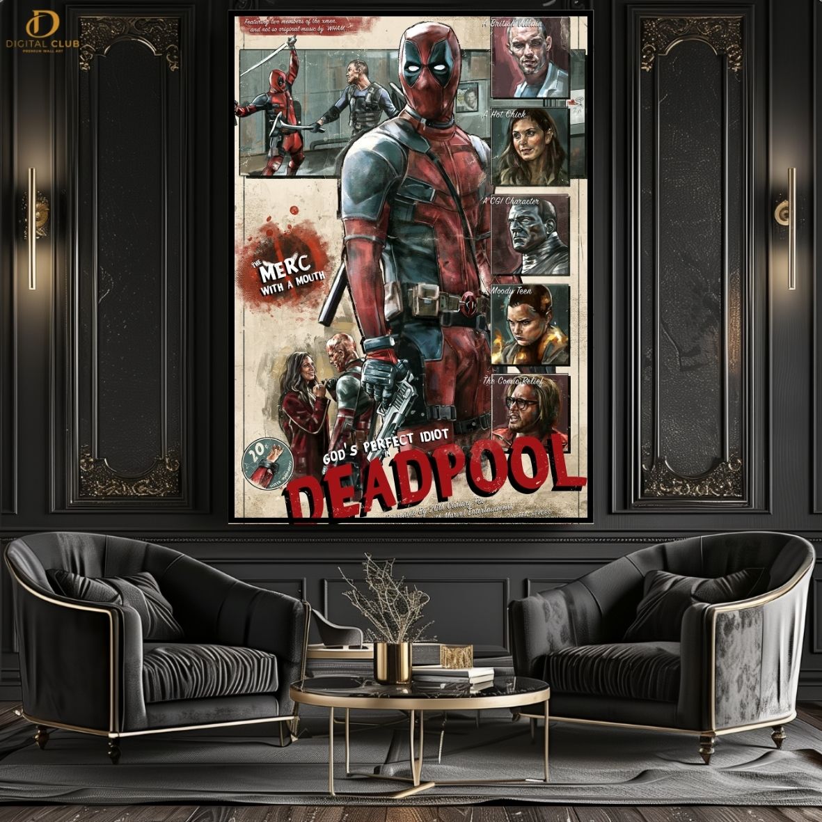 Deadpool Poster -Movies- Premium Wall Art - Art Digital Club