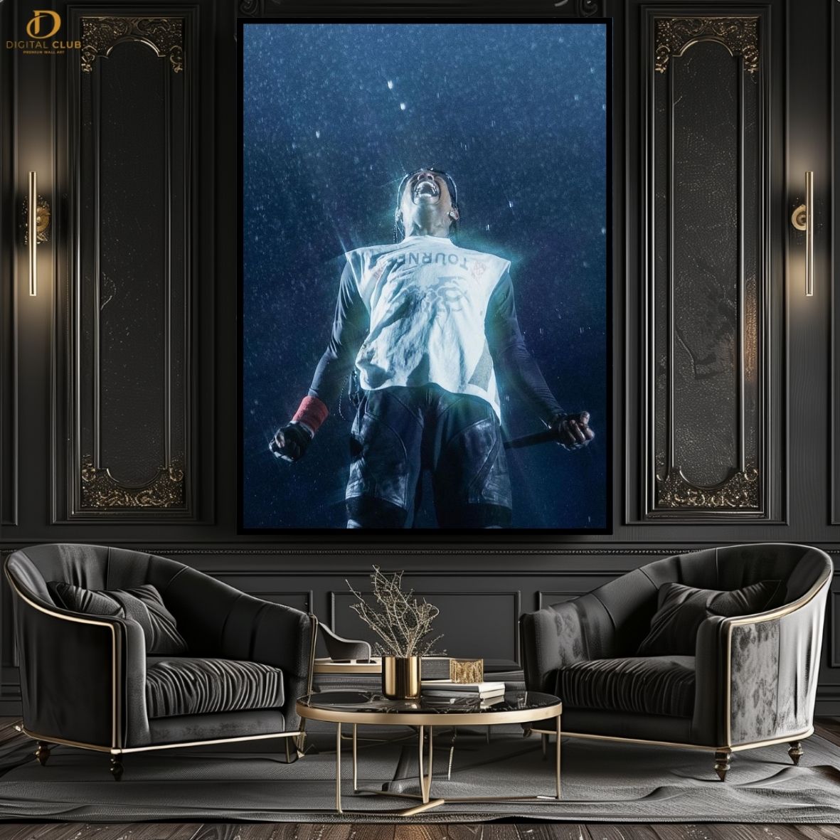 Travis Scott 20 -Music Artist- Premium Wall Art