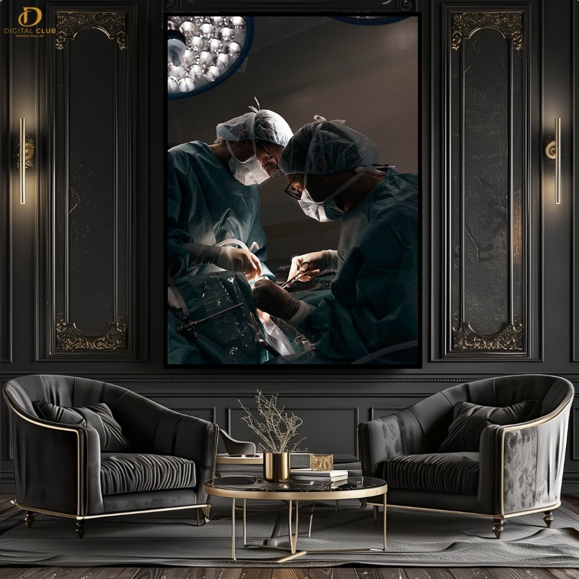 Doctor Artwork 3 -Office- Premium Wall Art