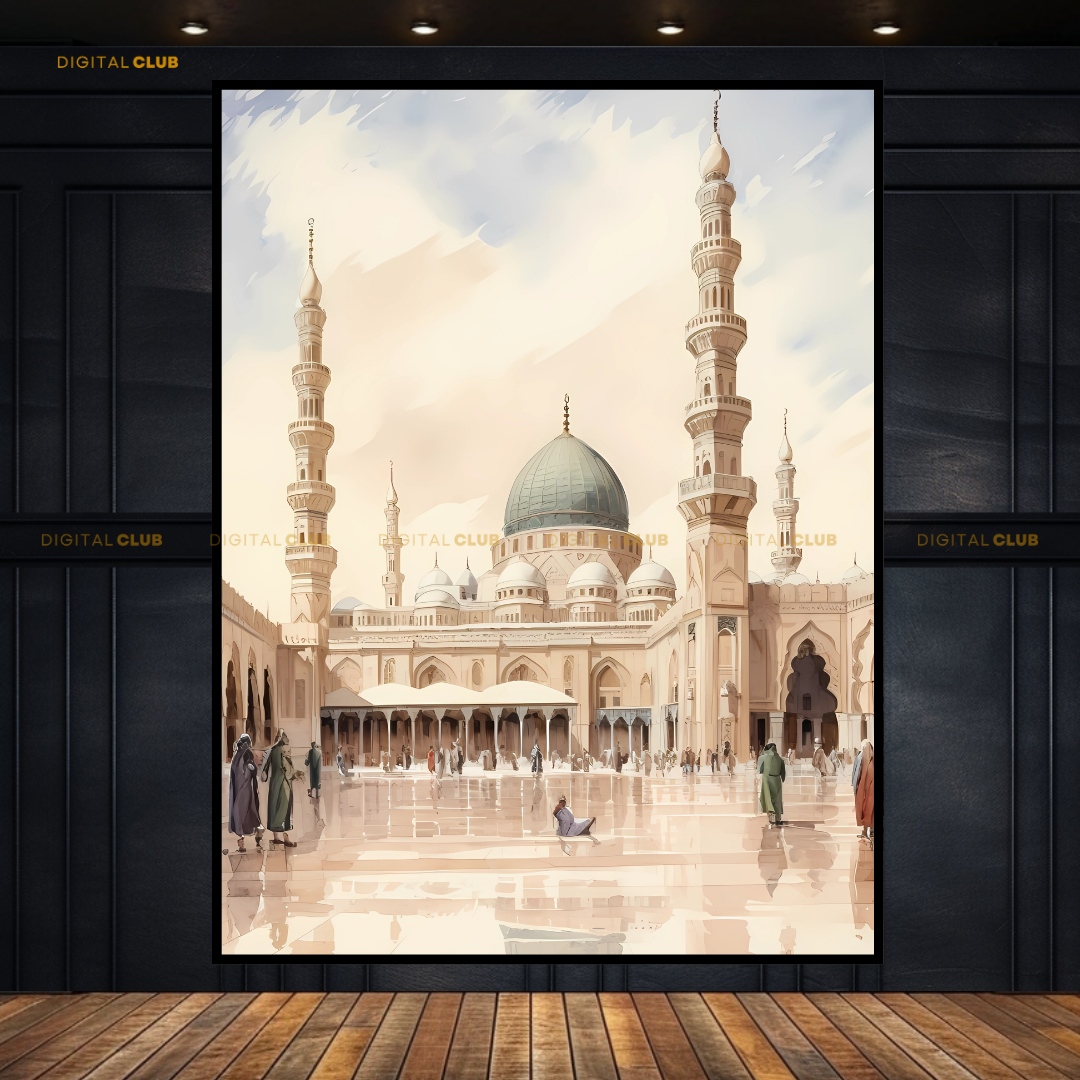 Masjid e Nabwi - 3 Madina Islamic Premium Wall Art