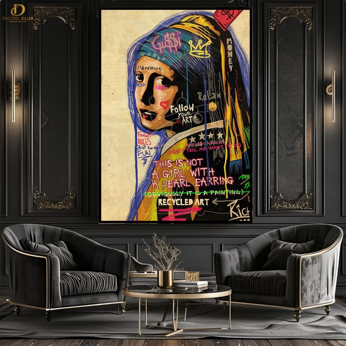 Girl 2 - Pop Art - Premium Wall Art