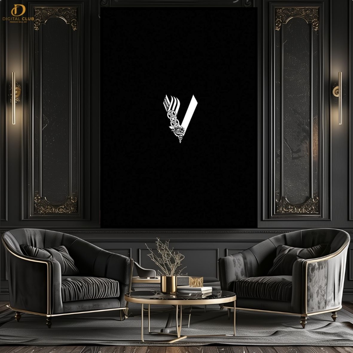 Vikings Logo- Movie- Premium Wall Art