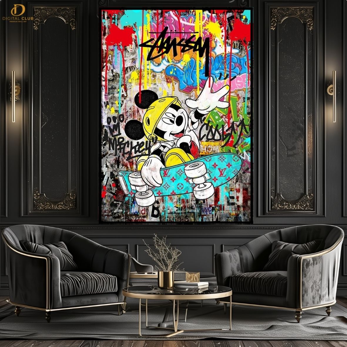 Mickey Paint -Pop Art- Premium Wall Art - Art Digital Club