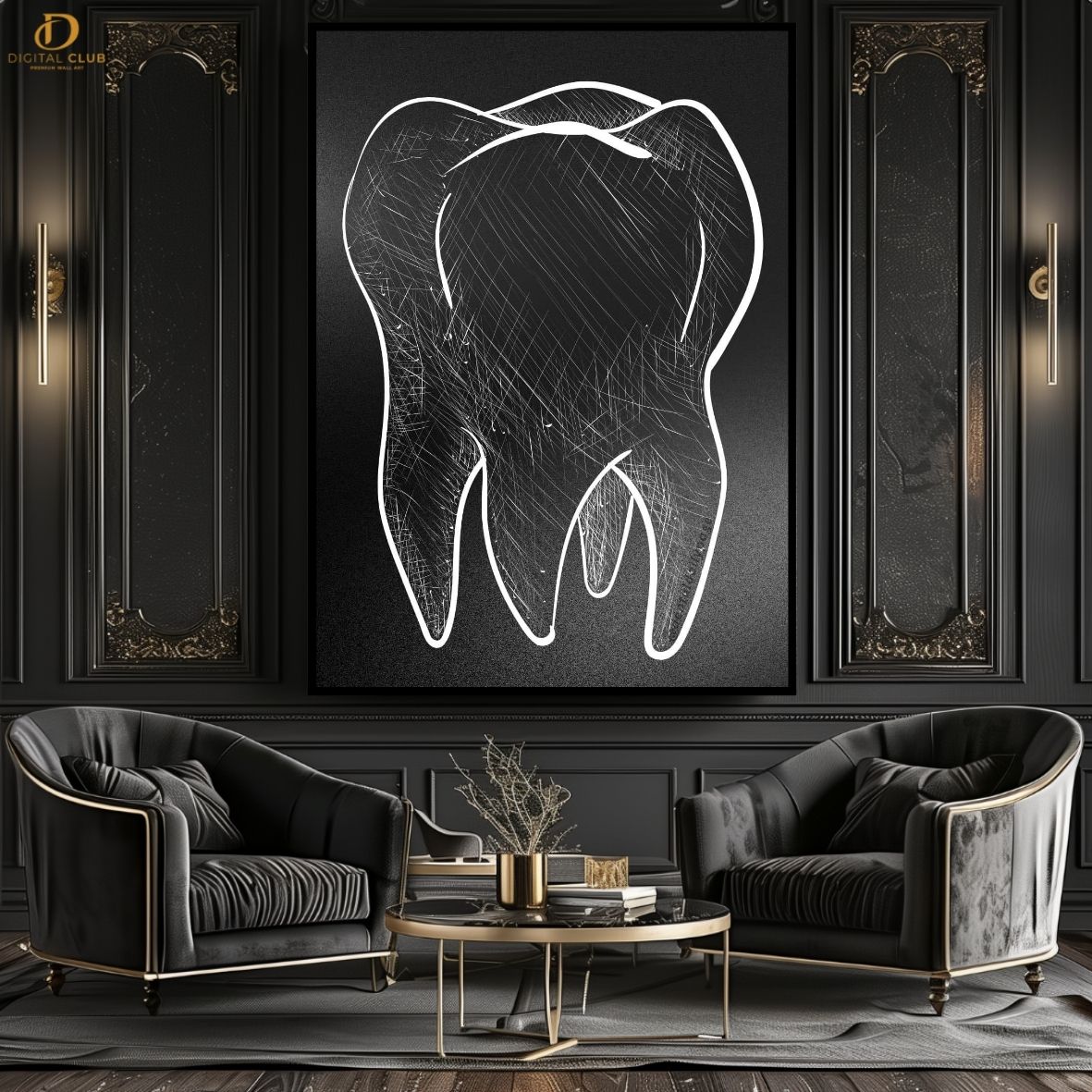 Doctor Teeth Artwork -Office- Premium Wall Art