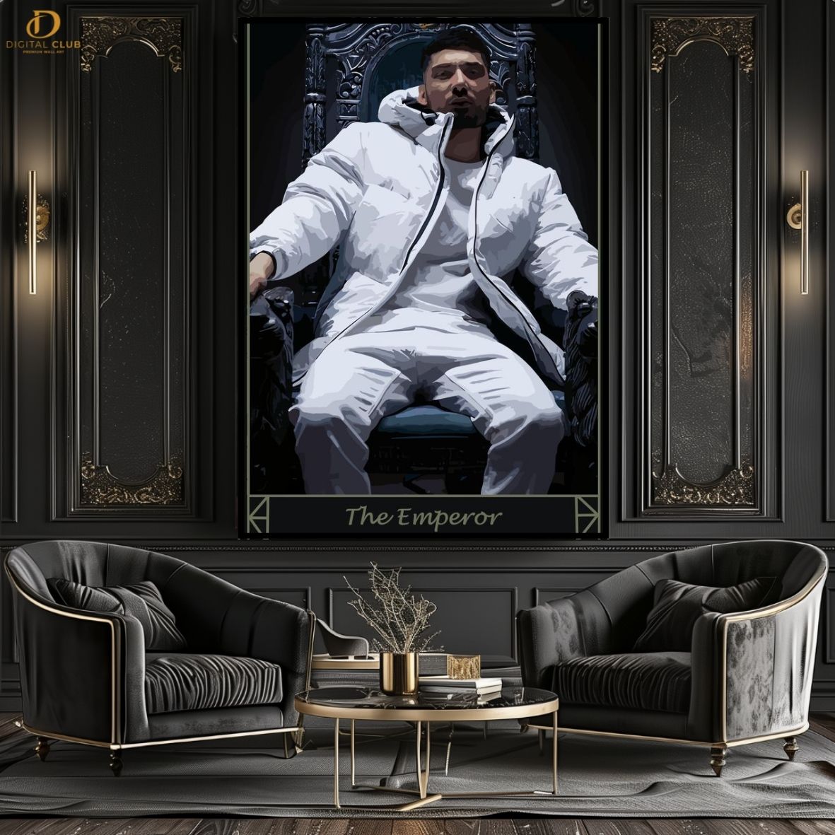 The Emperor Krisna - Football - Premium Wall Art