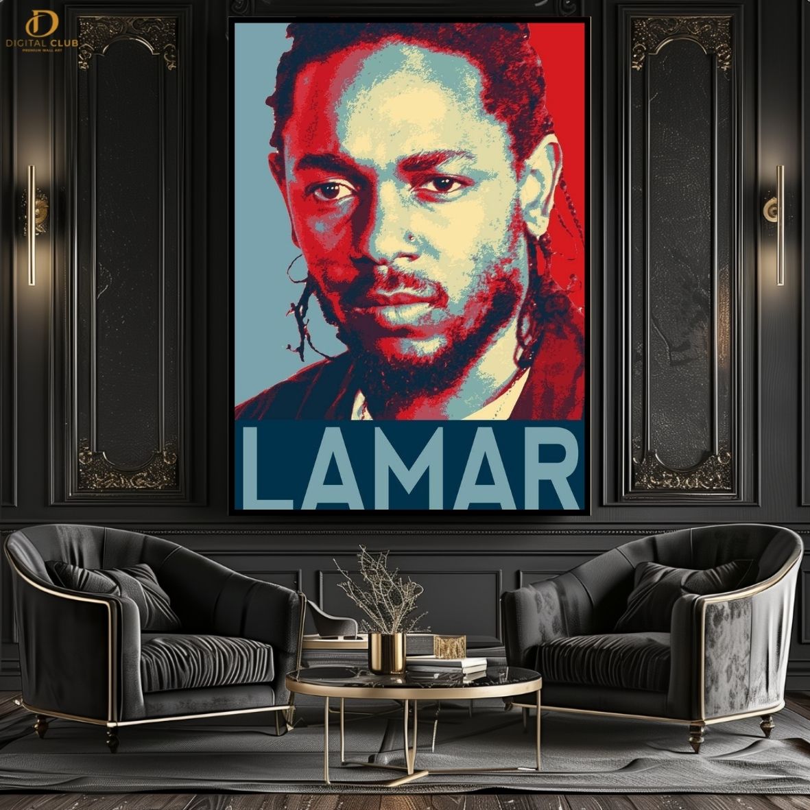 Kendrick Lamar - Music Artist - Premium Wall Art