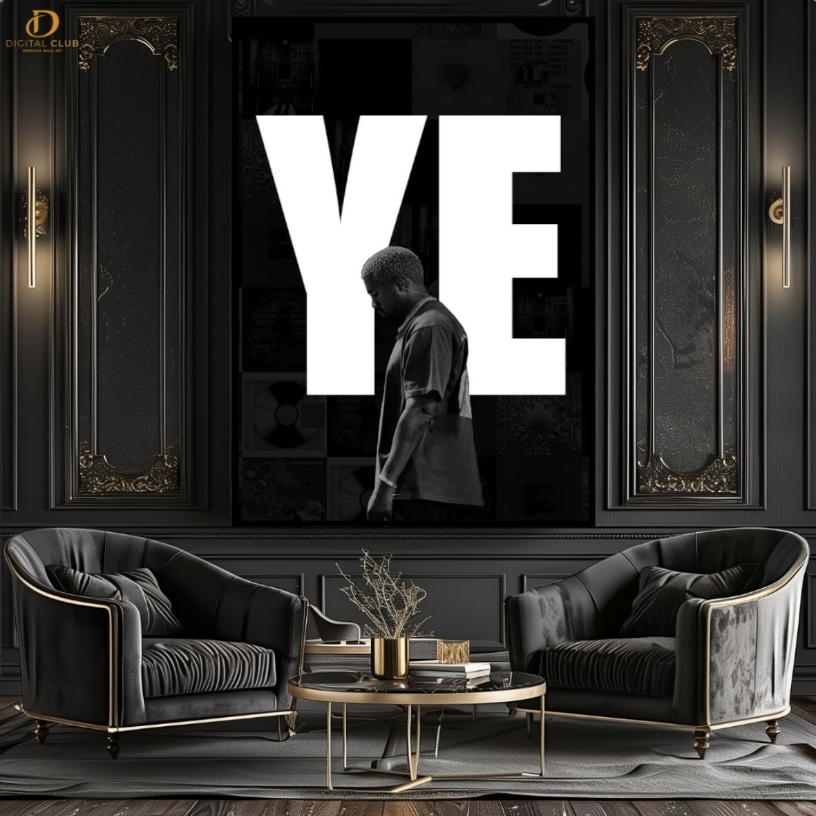 Kanye West - Music Artist - Premium Wall Art