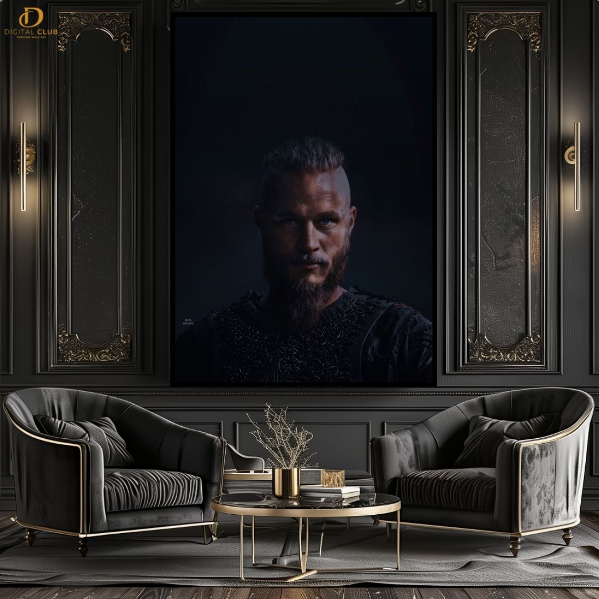 Ragnar Vikings 10 - Movie - Premium Wall Art