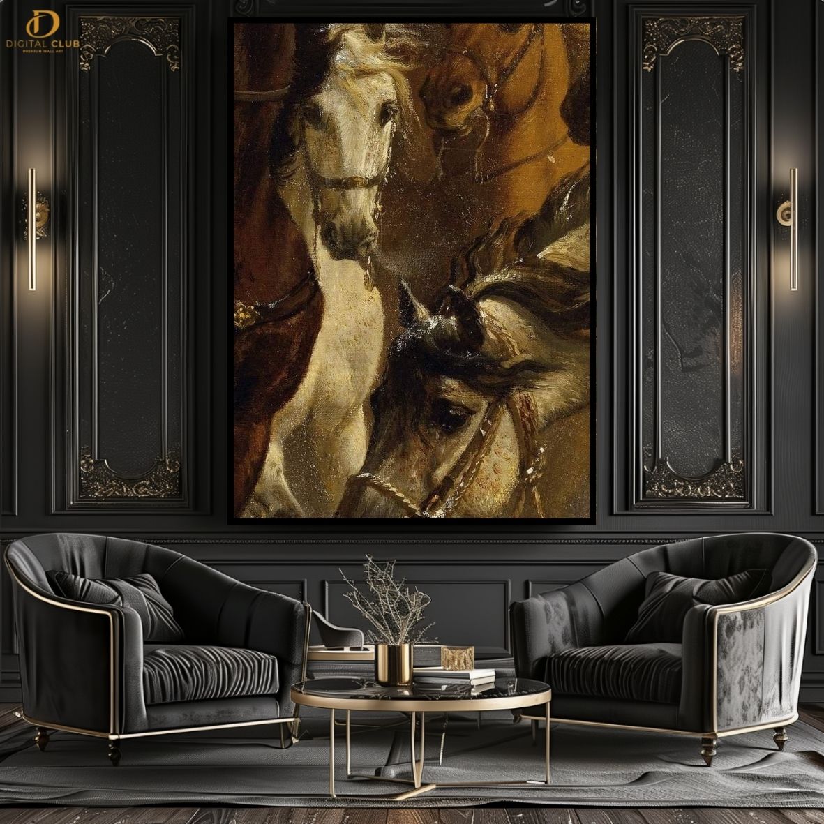Horse Artwork 7- Animal -Premium Wall Art