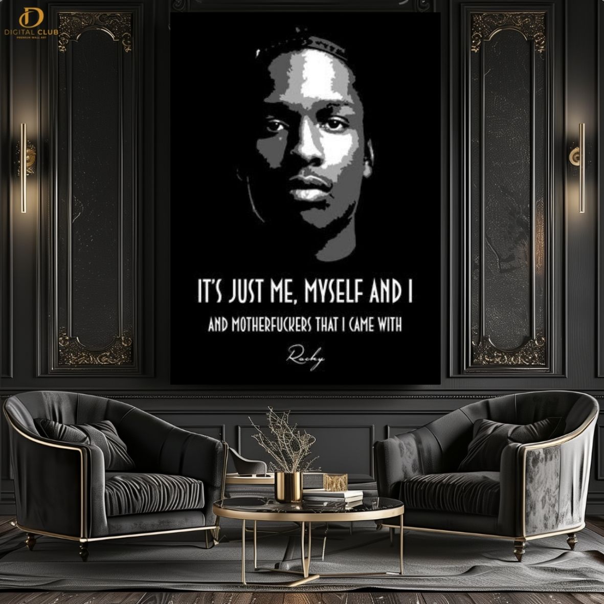 ASAP ROCKY "Quote" - Music Artist - Premium Wall Art