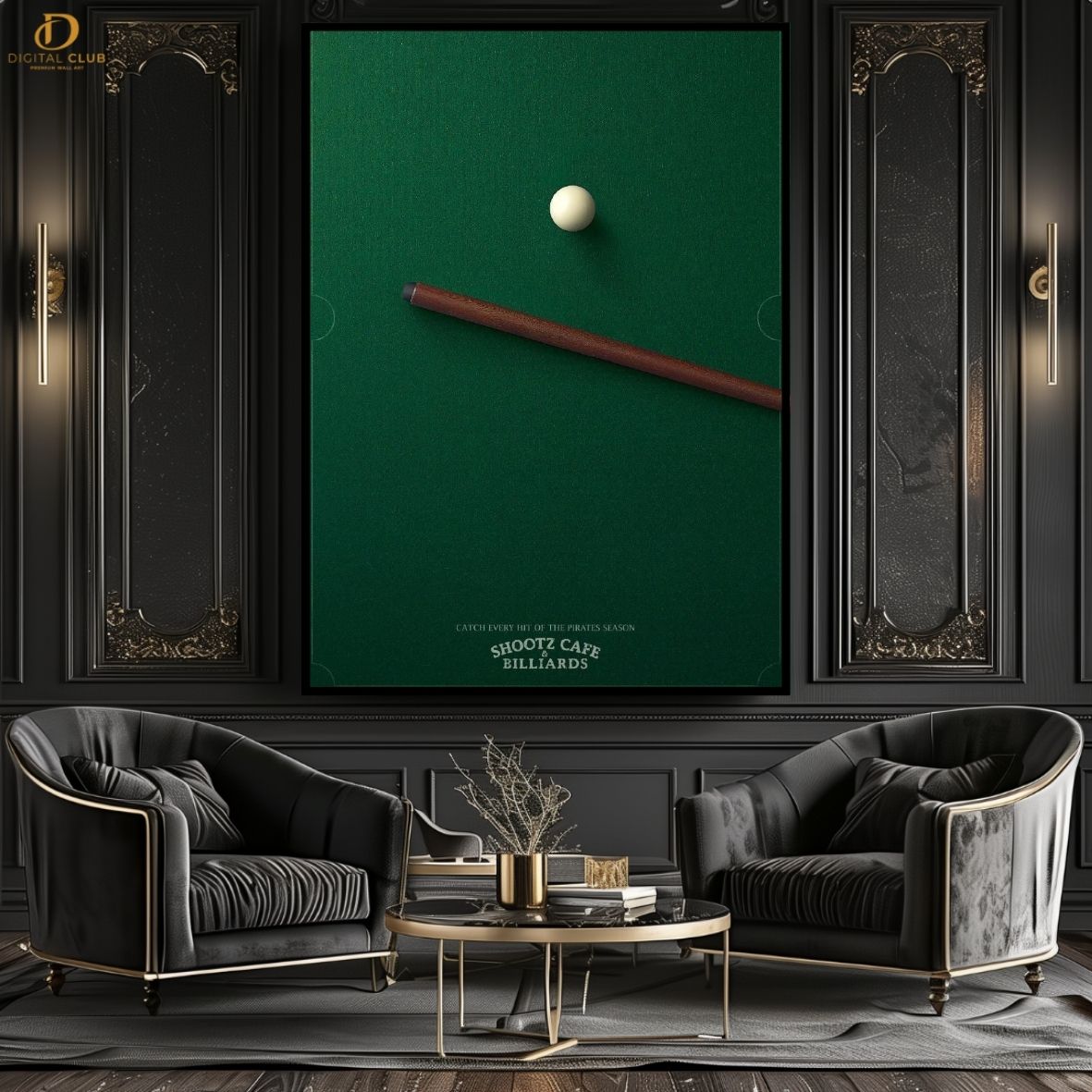 Billiards Table - Artwork -Premium Wall Art
