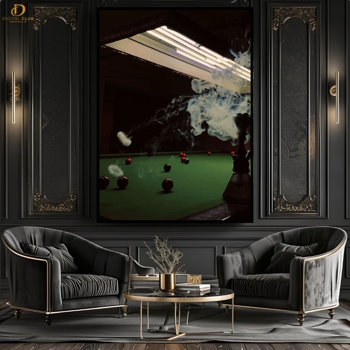 Hokkah Snooker- Aesthetic -Premium Wall Art