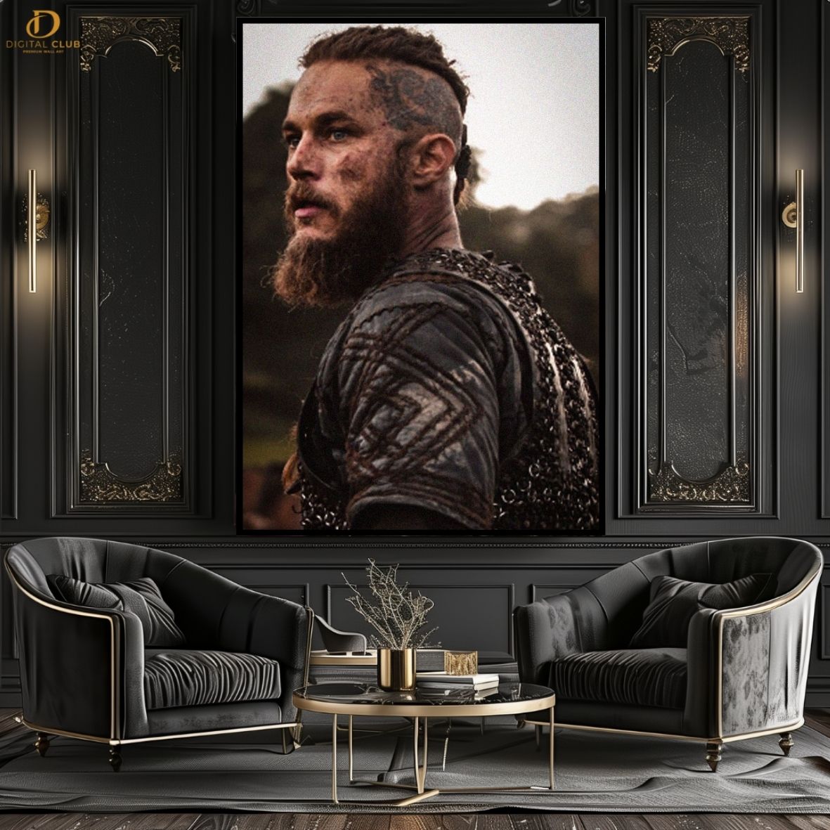 Ragnar Vikings 9 - Movie - Premium Wall Art