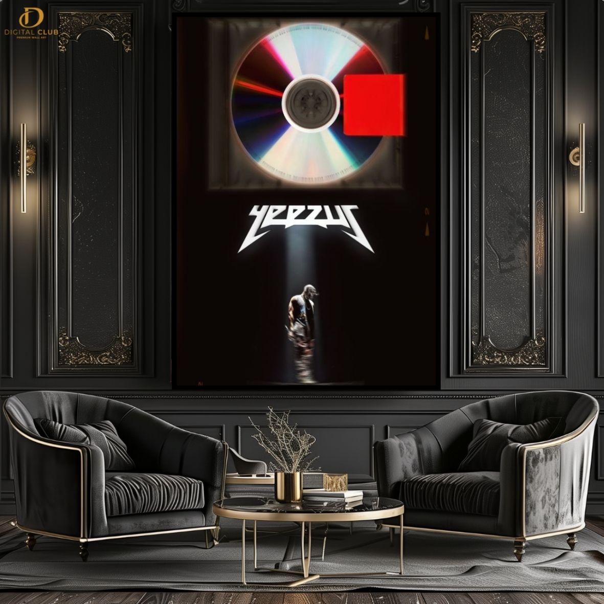 Kanye West Poster - Music Artist- Premium Wall Art