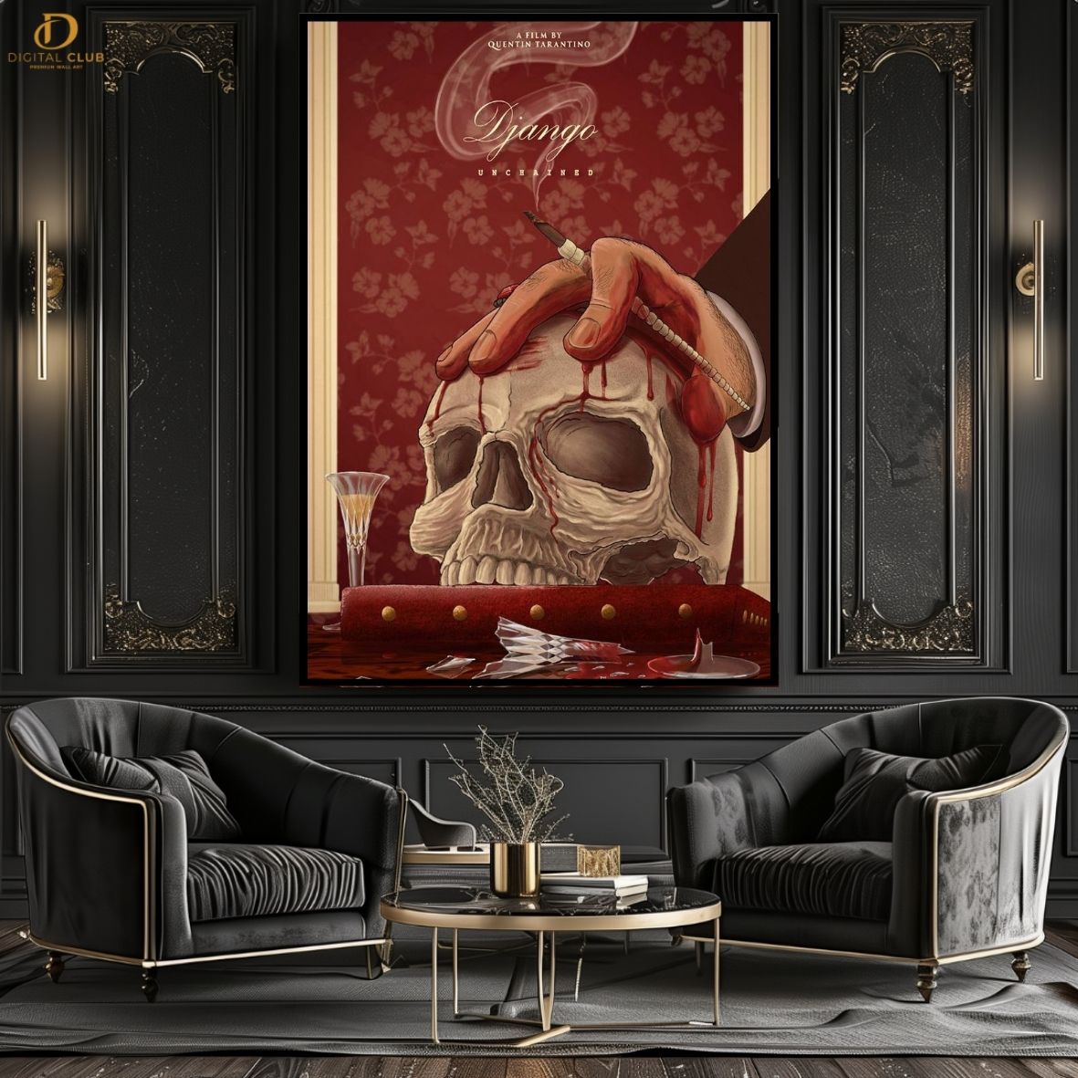 Django Unchained-Movies- Premium Wall Art - Art Digital Club