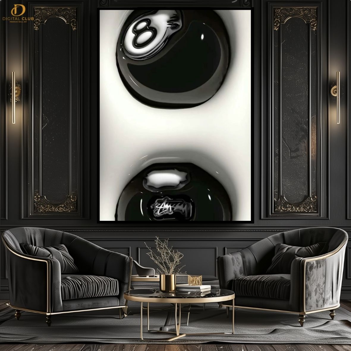 8 Ball- Snooker -Premium Wall Art