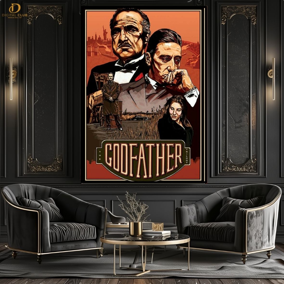 GodFather Graphic -Movie- Premium Wall Art - Art Digital Club