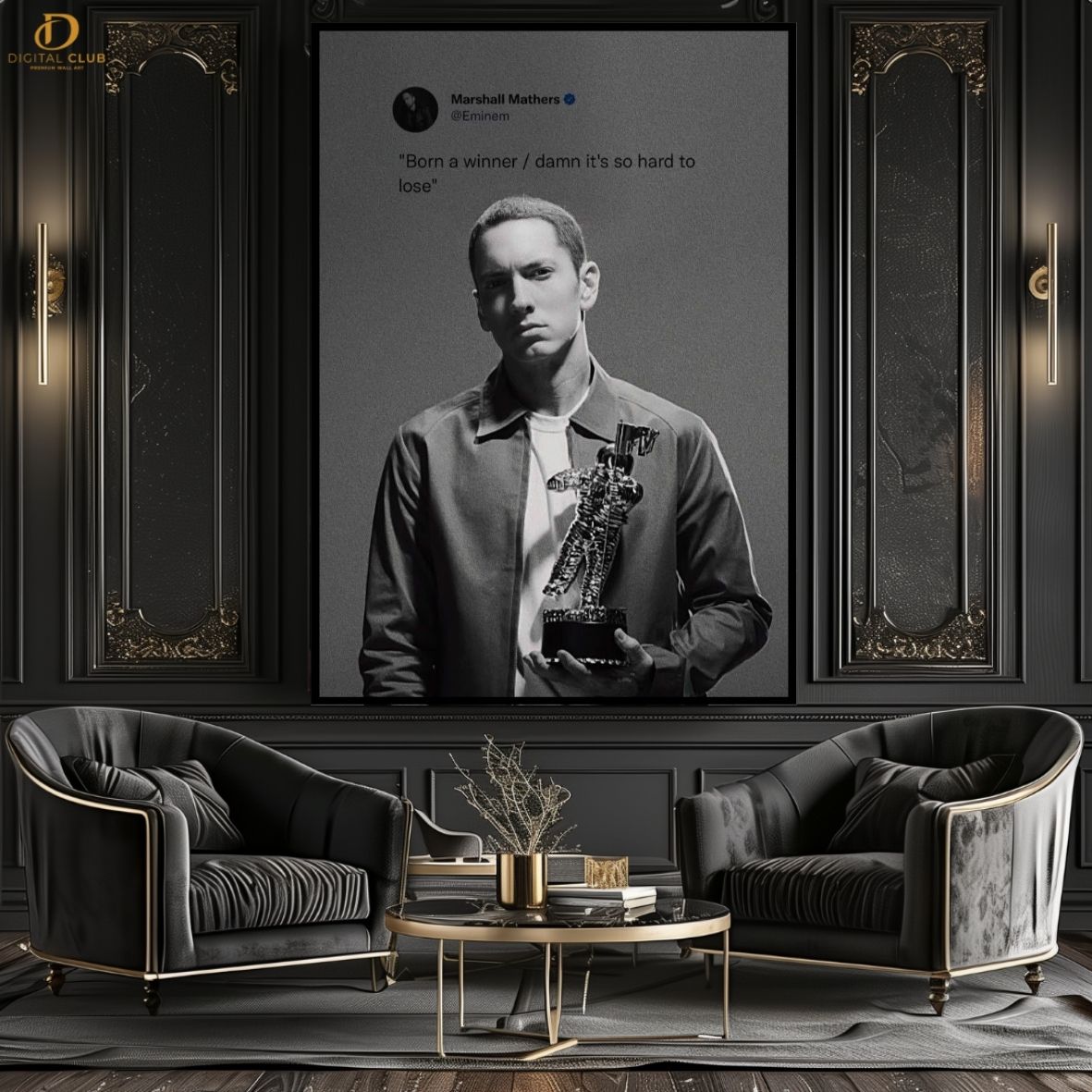 Eminem Quote- Music Artist- Premium Wall Art