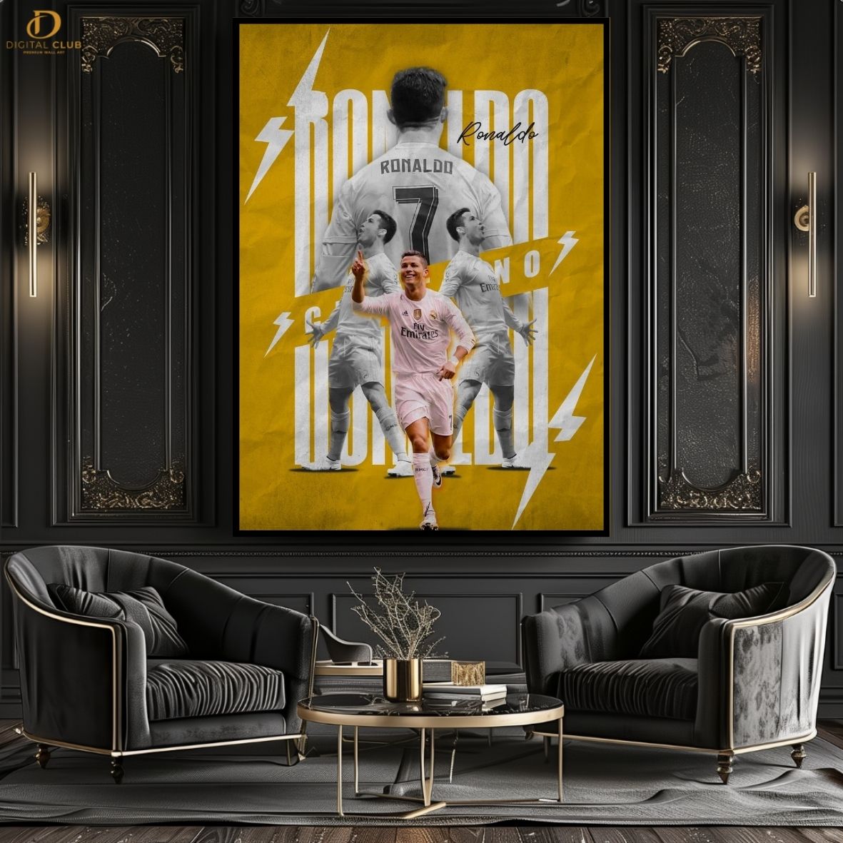 Ronaldo Artwork 3 - Football -Premium Wall Art