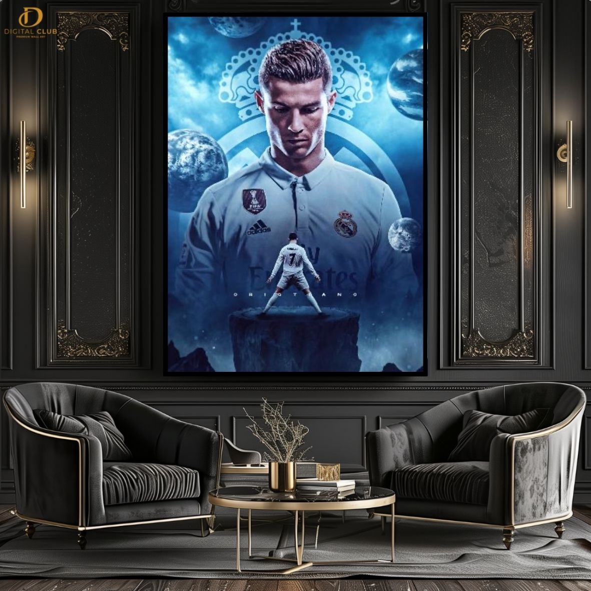 Ronaldo Artwork- Football -Premium Wall Art