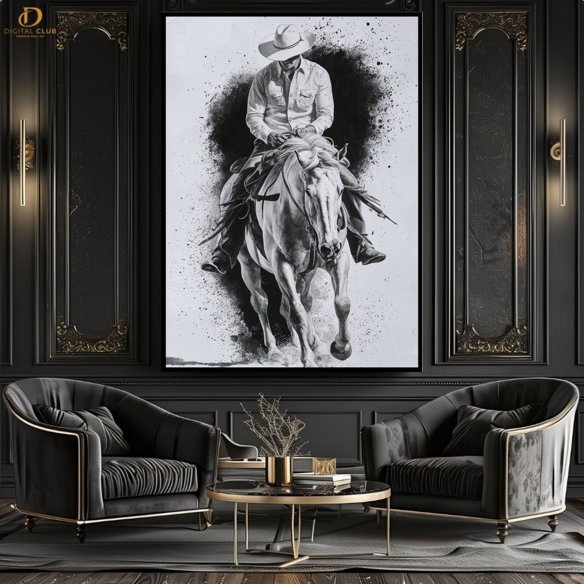 Horse Artwork 24- Animal-Premium Wall Art