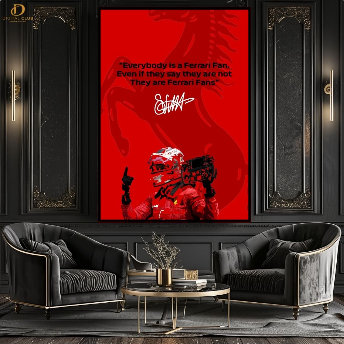 Scuderia Ferrari Quote-Cars- Premium Wall Art - Art Digital Club